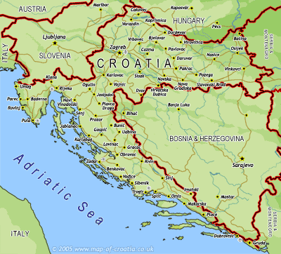 Croatia Travel Map